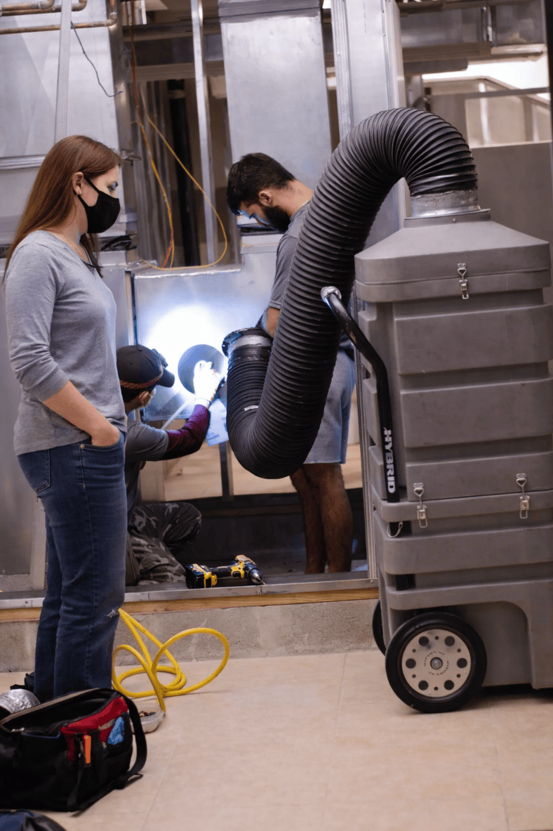 Dirty Air Duct in Fall River Home